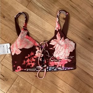 Maaji Sz Medium tie front Bikini Top Reversible